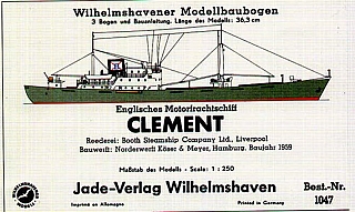 Plan Cargo Vessel Clement - WILHELMS